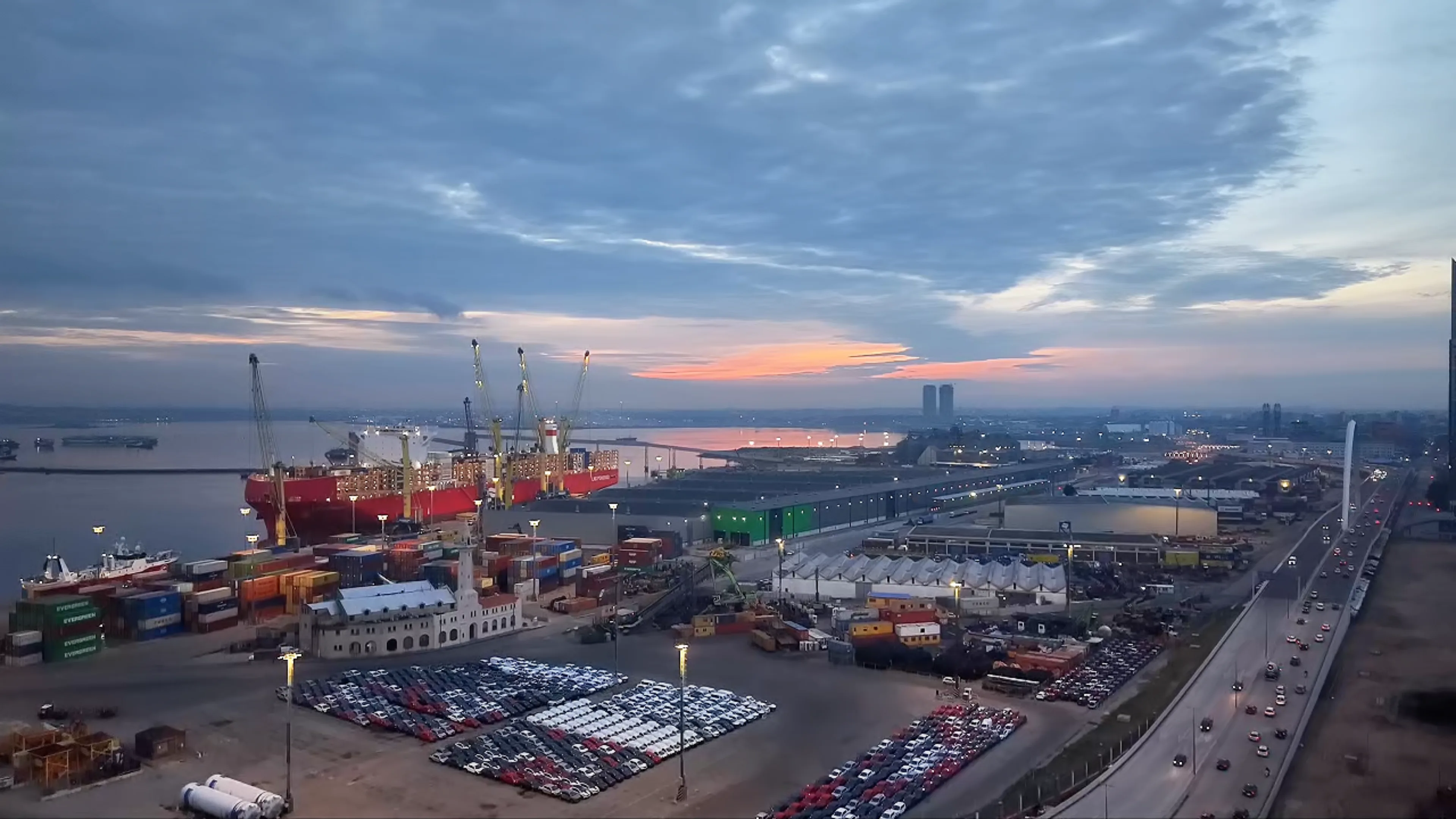 Vista aérea de dron sobre Uruguay